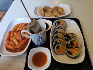 Everything is perfect combo at Maru JaYeonSik Kimbap in Seoul