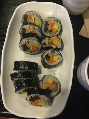 Tofu gimbap  at Maru JaYeonSik Kimbap in Seoul
