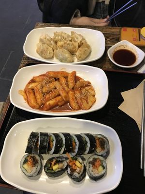 all vegan and very good ! at Maru JaYeonSik Kimbap in Seoul