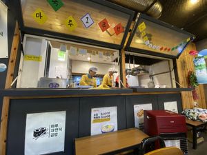 Nice place by the entrance to the mall. at Maru JaYeonSik Kimbap in Seoul