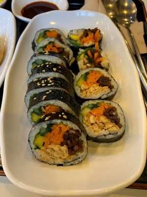 Kimbab at Maru JaYeonSik Kimbap in Seoul