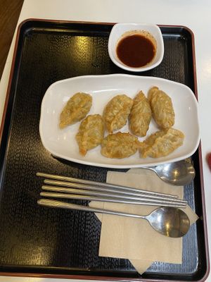 Dumplings at Maru JaYeonSik Kimbap in Seoul