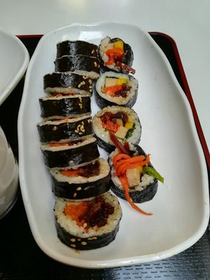 Soy ham kimbap at Maru JaYeonSik Kimbap in Seoul