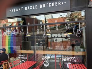 Outside at Real Fake Meats in Halifax