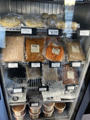 some of the takeaway selection  #Veganuary at Real Fake Meats in Halifax