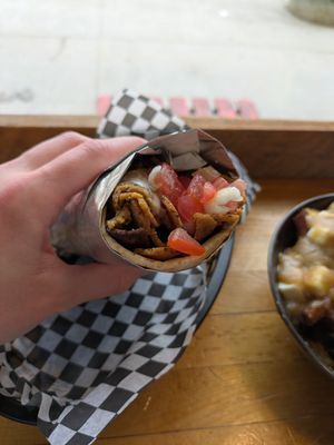 Veggie donair at Real Fake Meats in Halifax