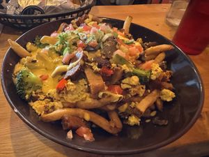Breakfast Poutine = Amazing  at Real Fake Meats in Halifax
