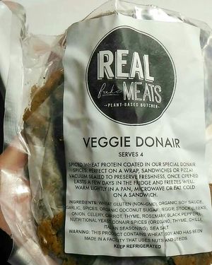 Vegan donair meat at Real Fake Meats in Halifax