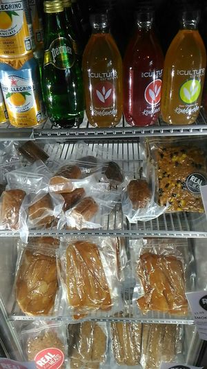 Fridge at Real Fake Meats in Halifax