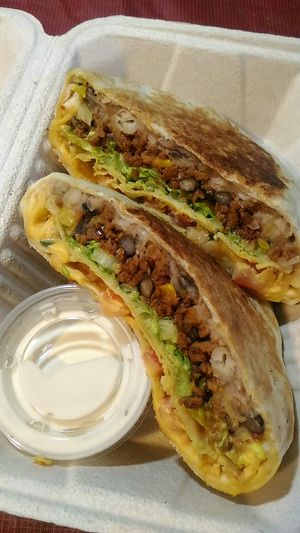 Crunchwrap at Real Fake Meats in Halifax