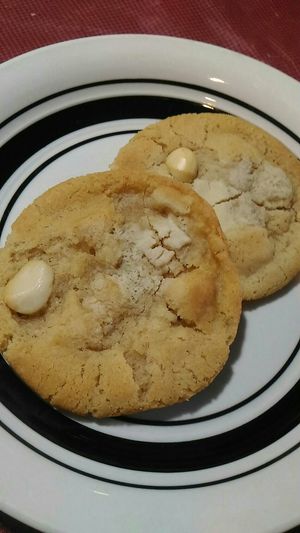 White chocolate macadamia nut cookies at Real Fake Meats in Halifax