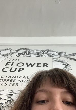 Signage  at The Flower Cup in Chester