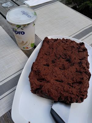 Brownie cake! at La Beuratte in Cornimont