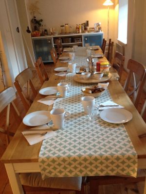 Meals are taken together in the evening , a special moment where we share food and life bites :) at La Beuratte in Cornimont