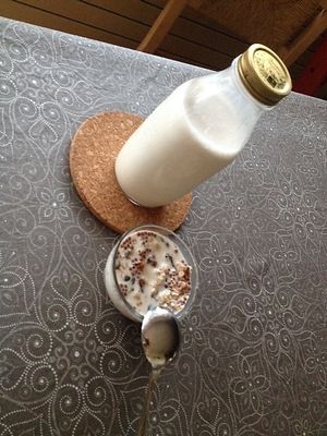 Almond milk at La Beuratte in Cornimont