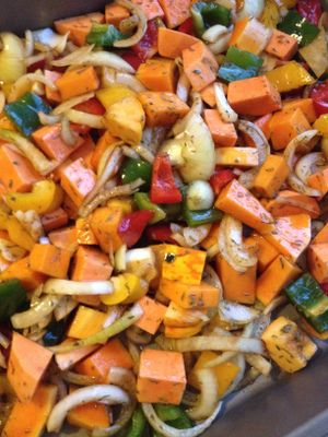 roasted veg at La Beuratte in Cornimont