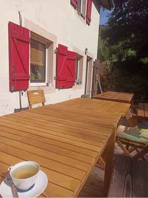 View from the garden at La Beuratte in Cornimont