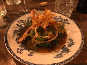 Roasted celeriac at Brasserie Uno in Zermatt