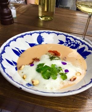 Gazpacho at Brasserie Uno in Zermatt