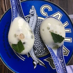 Amuse bouche  at Brasserie Uno in Zermatt