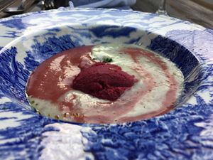 Gazpacho at Brasserie Uno in Zermatt