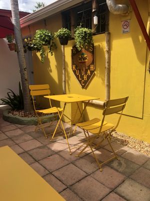 Courtyard  at Cafe Roots-N-Kulchah in St Croix