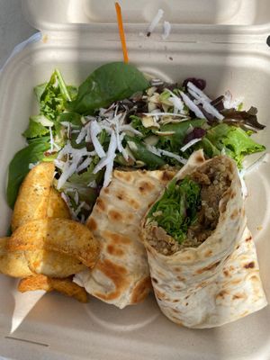 Smoked Veggie Wrap  at Cafe Roots-N-Kulchah in St Croix