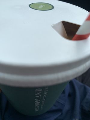 Oat latte  at Rheged in Penrith