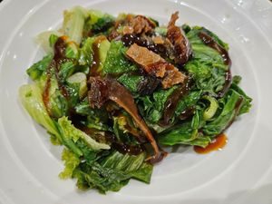 Blanched vegetables, 燙青菜, NTD 45 at MùYě Shū Shí in Zhubei