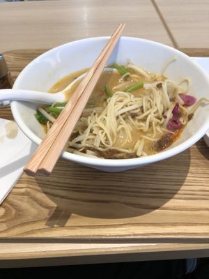 White sesame ramen  at NRT - T's Tantan - T2 in Narita