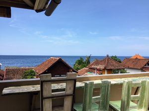 Oceanview seating at The Cup Resto in Abang