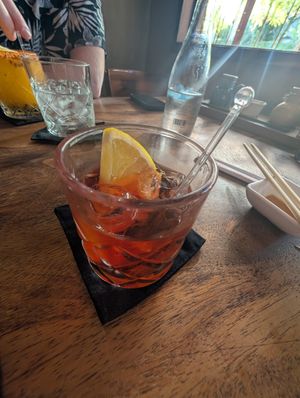 Negroni at Yamamoto in Cancun
