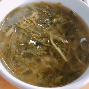 Mugwort soup  at Sangrokwon Chaesikdang in Seoul