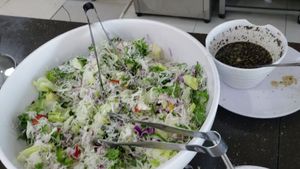 Salad at Sangrokwon Chaesikdang in Seoul