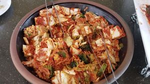 Kimchi at Sangrokwon Chaesikdang in Seoul