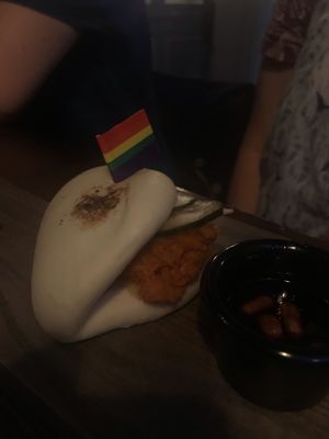 Little rainbow flags!! at The Apple Tree in London
