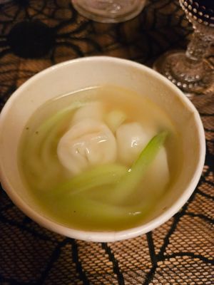 small wonton soup at Zen Gardens - Guelph in Guelph