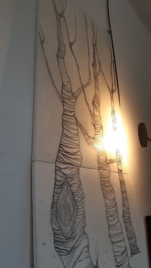 The decoration at Poslasticarnica Suma in Belgrade