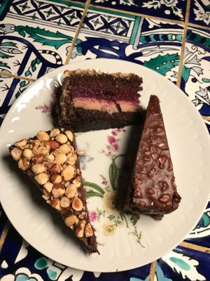 Vegan cakes at Poslasticarnica Suma in Belgrade