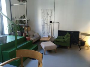 Inside of the cafe, has also two bigger tables on the other side at Poslasticarnica Suma in Belgrade