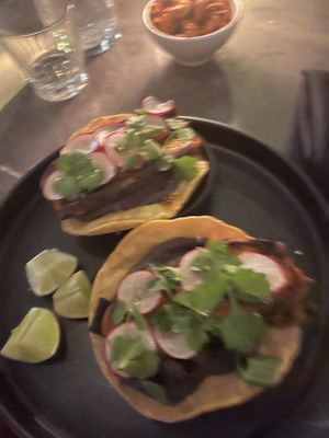 Sweet potatoes tostadas 😋  at Comune in Columbus