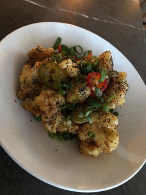 Tempura cauliflower  at Comune in Columbus