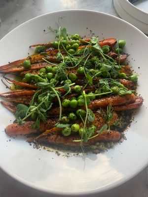 (Don’t remember the name) carrot entree   at Comune in Columbus