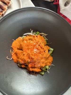 Asparagus dish   at Comune in Columbus