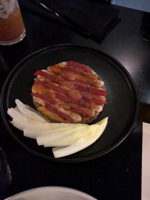 Smoky grilled eggplant at Comune in Columbus
