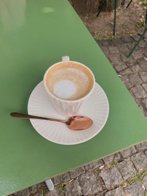 cappuccino  at Veganda in Warsaw