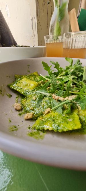 Ravioli at Veganda in Warsaw