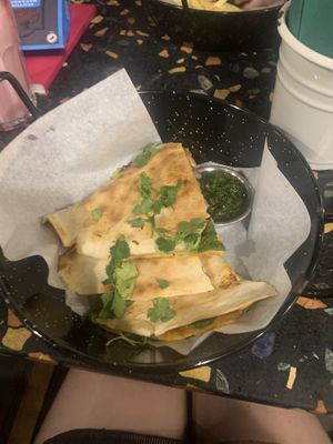 pumpkin quesadilla  #Veganuary at Veganda in Warsaw