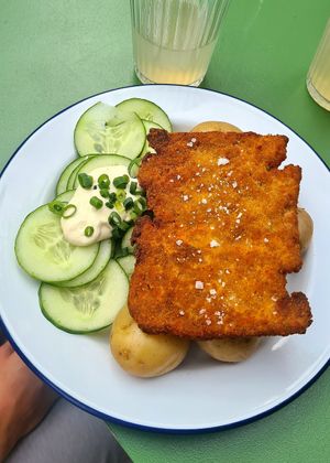 Vegan "Schnitzel" 🌱 at Veganda in Warsaw