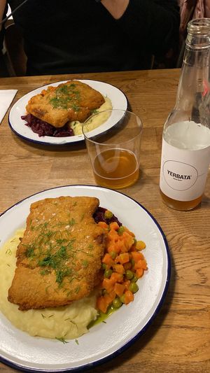 Schnitzel   at Veganda in Warsaw